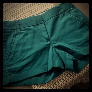J. Crew Chino Emerald/Turquoise Shorts